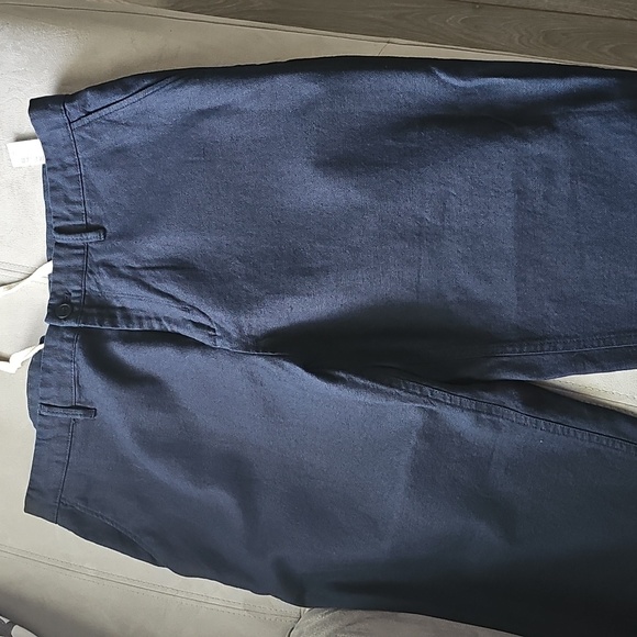 Zara Men's Dark Blue Pants with Drawstring - Picture 5 of 6